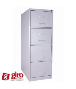 ARQUIVO DE AÇO 4 GAVETAS CHAPA 22 COM ROLAMENTO