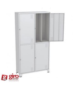 ROUPEIRO DE AÇO 2 CORPOS / 10 VÃOS COM PITÃO 