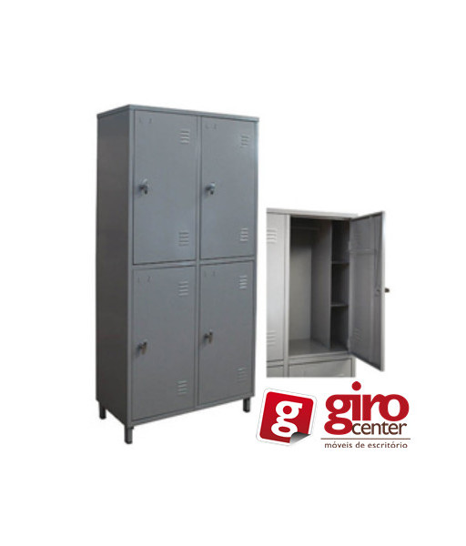 Roupeiro Fepom 4 Portas | Linha Aço - Girocenter GO