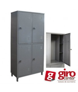 Roupeiro Fepom 4 Portas | Linha Aço - Girocenter GO