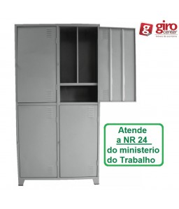 ROUPEIRO DE AÇO INSALUBRE 4 PORTAS NR-24 1400 