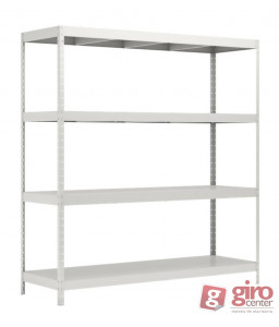 ESTANTE PP COM 4 PLANOS COM CHAPA DE AÇO 2000X1800X600 CH 20/14 / GIROCENTER