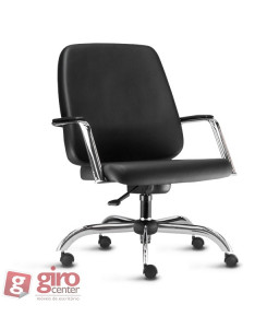 Cadeira para Obeso Giratória Cromada Maxxer 150Kg Frisokar