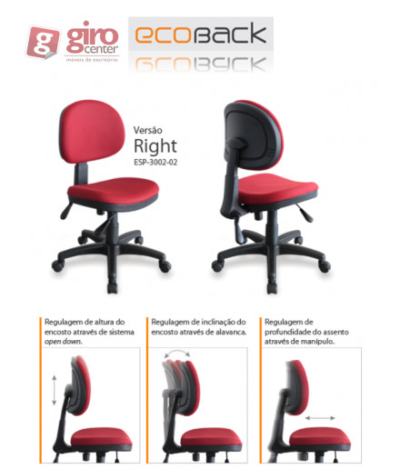 Cadeira EcoBack Versão Right - Rhodes