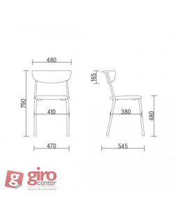 Cadeira Bit Para Refeitório Cromada Cadeira Bit Para Refeitório Cromada