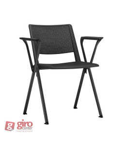 Cadeira Up! Preta Braço UP Cadeira Up! Preta Braço UP