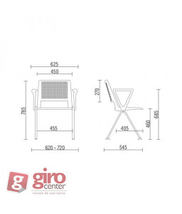 Cadeira Up! Preta Braço UP Cadeira Up! Preta Braço UP