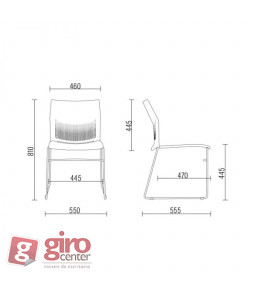 Cadeira Connect Coletiva Cinza Cadeira Connect Coletiva Cinza