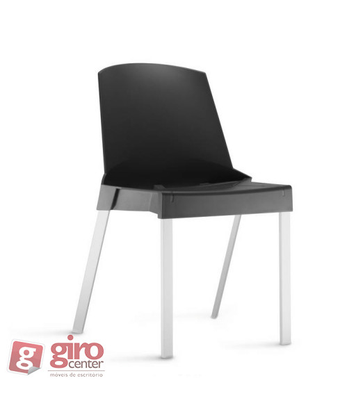Cadeira Shine Fixa Base Preta