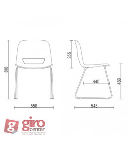 Cadeira Kind Base Cinza Cadeira Kind Base Cinza