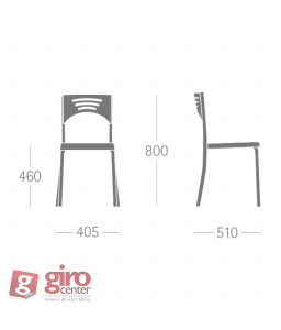 Cadeira Bliss Base Cinza Cadeira Bliss Base Cinza