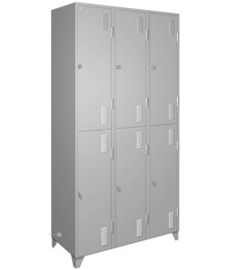 Comprar c/ Oferta - Roupeiro de Aço c/ 6 Portas c/ Pitão p/ Cadeado Chapa 26