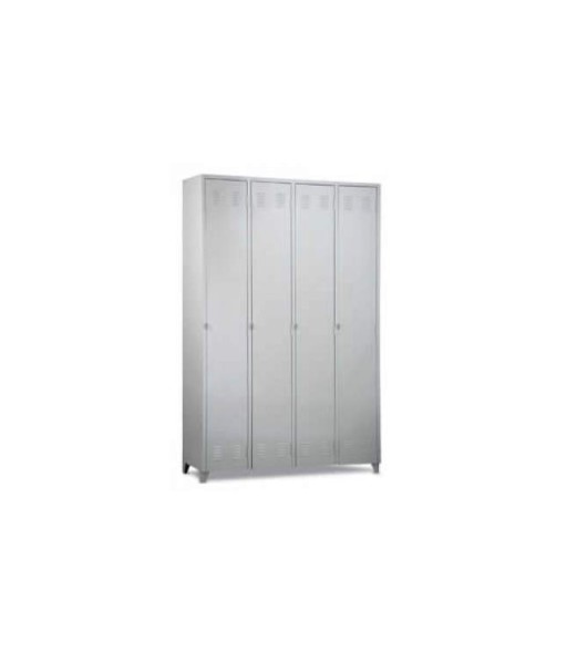 Comprar c/ Oferta - Roupeiro de Aço c/ 4 Portas Inteiriço c/ Pitão Chapa 26