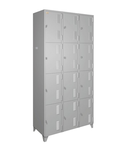 Comprar c/ Oferta - Roupeiro de Aço c/ 12 Portas c/ Pitão p/ Cadeado Chapa 26