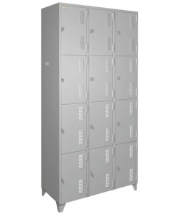 Comprar c/ Oferta - Roupeiro de Aço c/ 12 Portas c/ Pitão p/ Cadeado Chapa 26