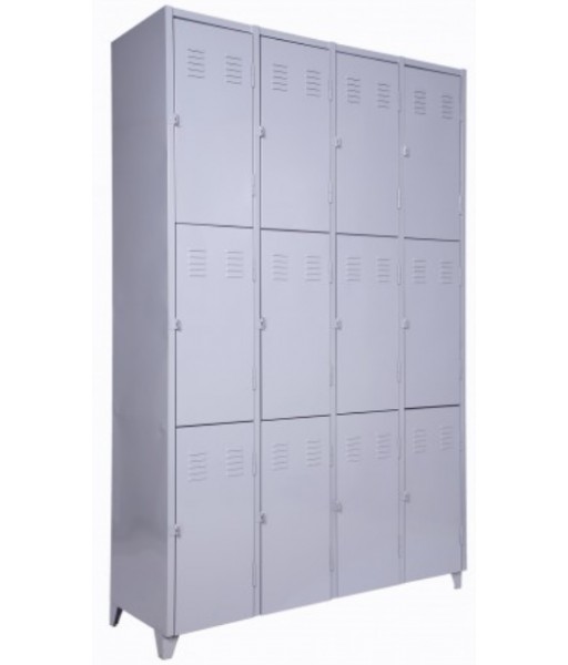 Comprar c/ Oferta - Roupeiro de Aço c/ 12 Portas c/ Pitão p/ Cadeado Chapa 26