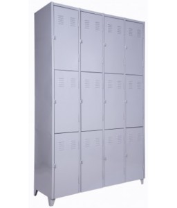 Comprar c/ Oferta - Roupeiro de Aço c/ 12 Portas c/ Pitão p/ Cadeado Chapa 26