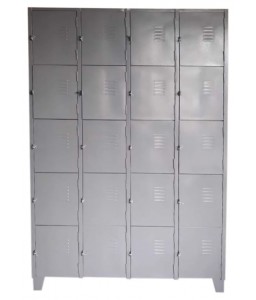 Comprar c/ Oferta - Roupeiro de Aço c/ 20 Portas c/ Pitão p/ Cadeado Chapa 26