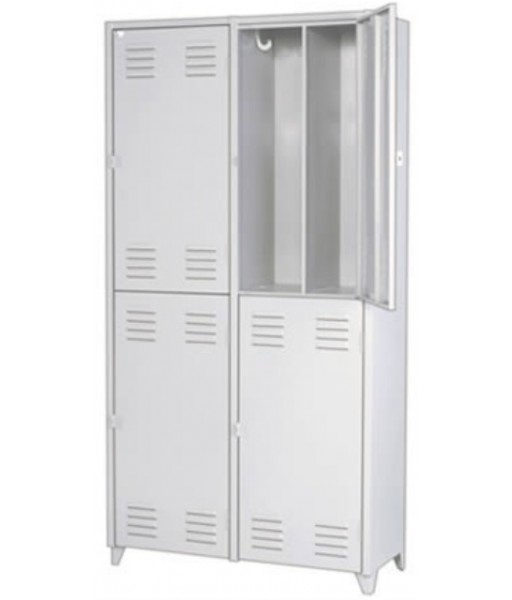 Comprar em Goiânia - GO Roupeiro de Aço Insalubre 4 Portas Divisão Vertical Pitão Chapa 24
