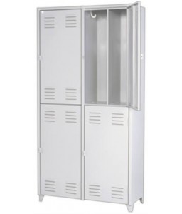 Comprar em Goiânia - GO Roupeiro de Aço Insalubre 4 Portas Divisão Vertical Pitão Chapa 24