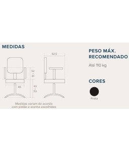 Cadeira Secretária Executiva Telada - Girocenter Import