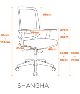 Cadeira Office Shanghai Fratini - girocenter.com.br